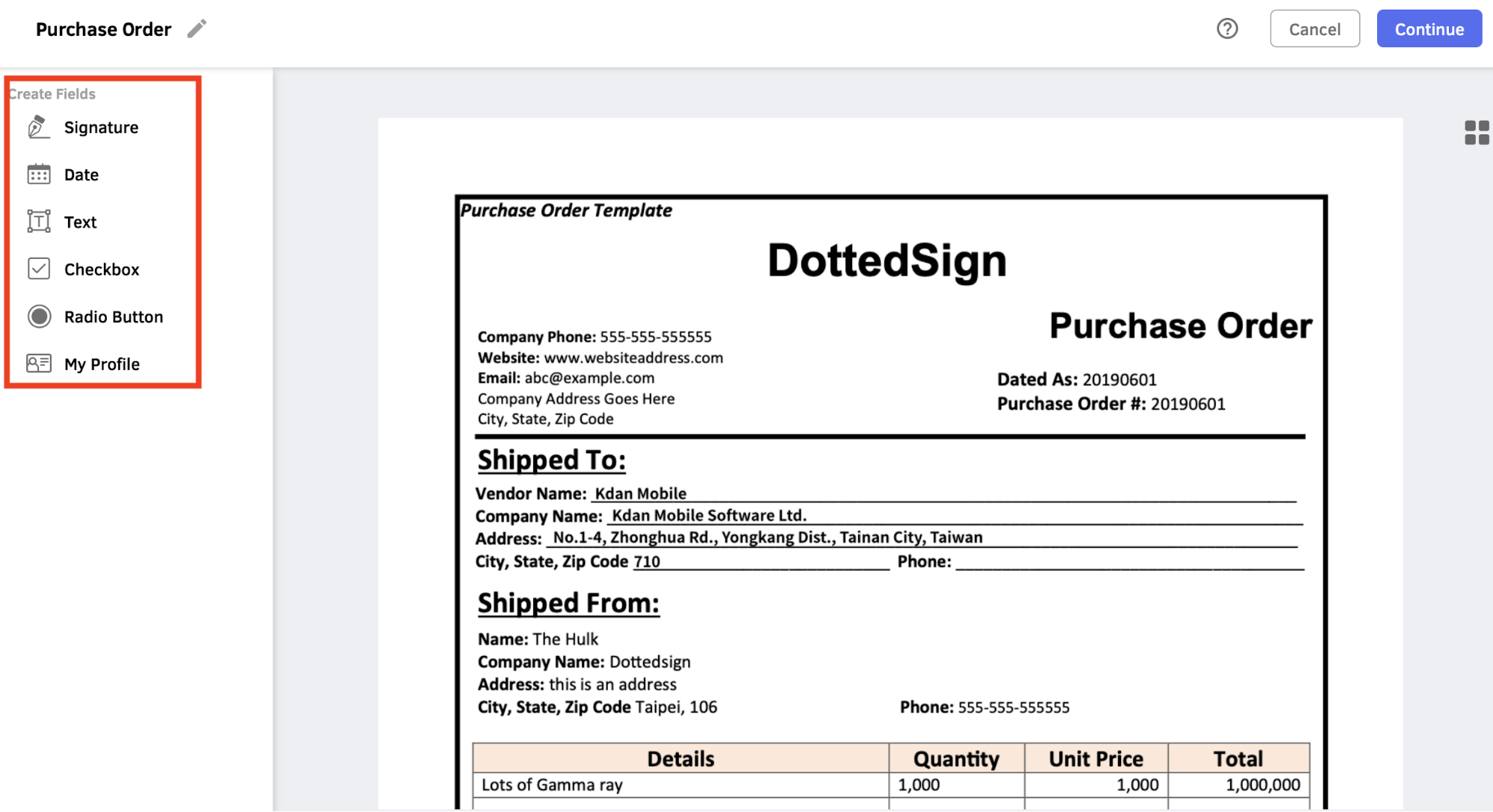 How To Add Signatures Initials Text Date Radio Button And Checkbox